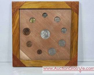 1953 Display of British Shillings