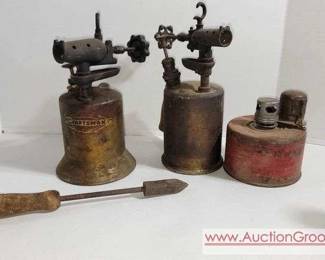 ANTIQUE BRASS TORCHES
