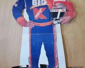 DARRELL WALTRIP Winston Cup Three Time Champion LIFE SIZE Cardboard Store Display. KMART, COCACOLA, and NABISCO