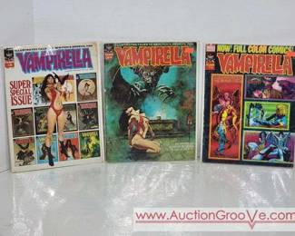 Vampierella 1972 and 1973 19, 24 and 26. Comic Books