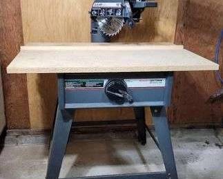2.5 horsepower CRAFTSMAN RADIAL ARM SAW.