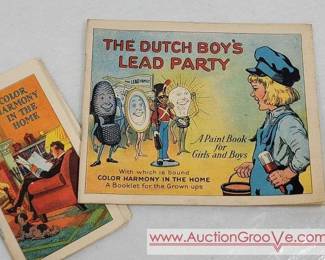 1923 Dutchboy Lead Party Paint Book.