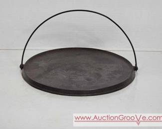 Favorite Piqua Ware 14 Flat Round Cast Iron Griddle