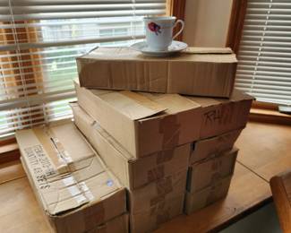 Total of 66!
Gold rimmed red hat society cups/saucers
