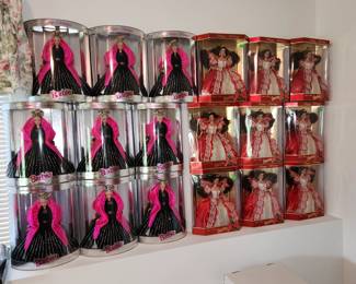 Holiday collector Barbies
