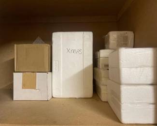 #50122 • Elvis and Timber bell Glass Ornaments and Waterfall
