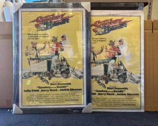 #10620 • (2) Smokey & The Bandit Promo Art / Framed Poster with Autographs
