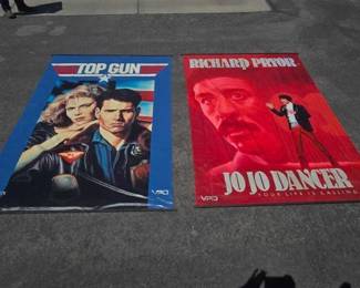 #10072 • (2) Painted Canvas Movie Posters
