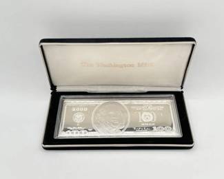 #3102 • 2000 $100 .999 Pure Silver Bar, 4ozt
