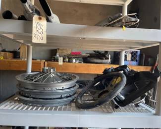 #6586 • 3 Thunderbird Hub Caps Quick Release Steering Wheel El Camino Head Light Housing and Radiator Fan
