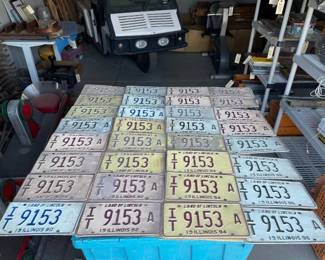 #6574 • 70 Illinois License Plates
