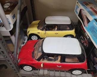 #1174 • (2) Mini Cooper RC Cars without Remotes
