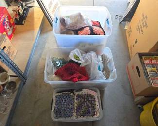 #12170 • Crochet Knitted Mats and Scarfs
