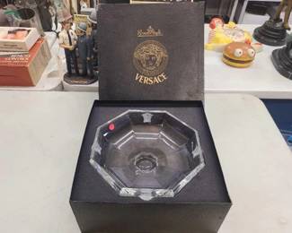 #1038 • Versace Rosenthal Crystal Medusa 11" Bowl with Box
