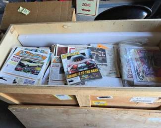 #12220 • Crate of Magazines and Newspapers
