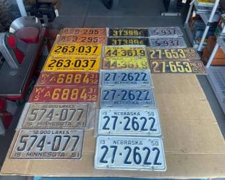 #6554 • 10 Pairs of License Plates
