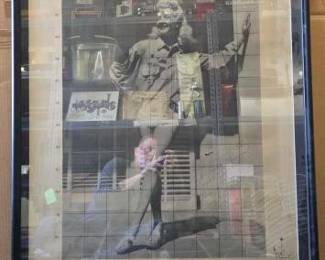 #10644 • Pin-Up Girl And Vicinity U.S.A You Can Read This Map Art
