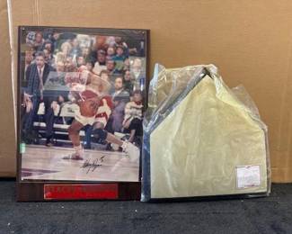 #10328 • Stacey Augmon Atlanta Hawks NBA Art / Memorabilia & Signed Home Plate
