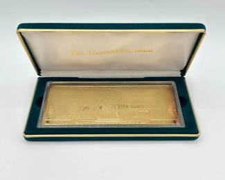 #3064 • 2000 One Billion Dollar .999 Pure Silver Layered in Pure 24k Gold, 4ozt
