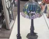 #1020 • (2) Tiffany Style Lamps
