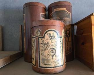 #12140 • (3) Vintage Storage Boxes with Lids
