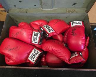 #10780 • (25) Autographed Everlast Boxing Gloves
