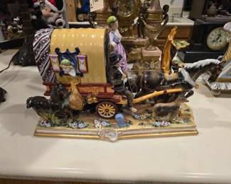 #60830 • Dresden Porcelain Tank of Gypsies
