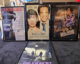 #10656 • (4) Movie Promo Autographed Art/Posters
