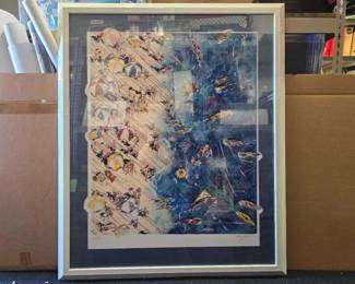 #10690 • Beach Painting SIGNED By Bryan 86/100
