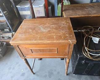 #13614 • Vintage Kenmore Sewing Machine with Wooden Table
