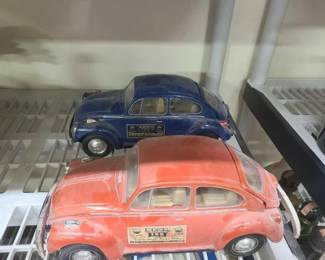 #1048 • (2) Jim Beam Volkswagon Decanters
