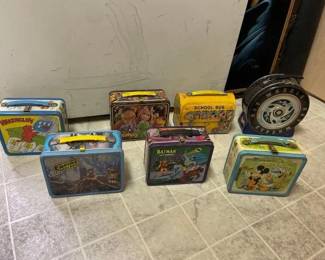 #50072 • 7 Metal Lunch Boxes
