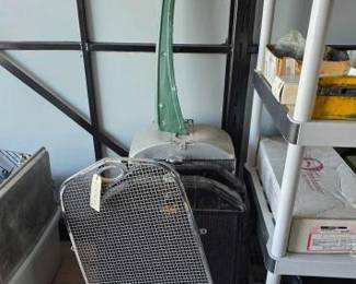 #24304 • 3 Radiators 1 Car Grill & metal Side Panel
