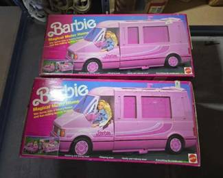 #13106 • (2) Vintage Barbie Magical Motor Homes
