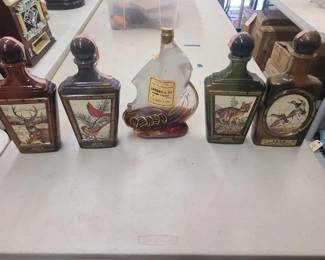 #1064 • (5) Vintage Decanters
