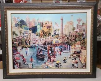 #1576 • Framed Melanie Moore Canvas Print
