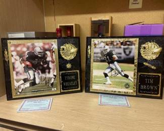 #50218 • Tyrone Wheatley and Tim Browm Autographed Memorabilia
