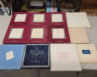 #1206 • (11) Collector's Plates and Cardboard Dolls
