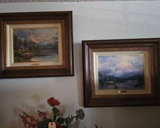 #60536 • (2) Framed Thomas Kinkade Canvas Prints
