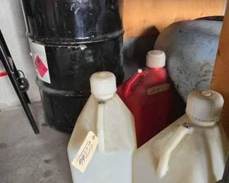 #22066 • Fifty five gallon drum of ethanol 3 five gallons
