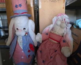 #13502 • 2 Bunny Stuffed Animals
