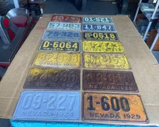 #6548 • 14 Nevada License Plates
