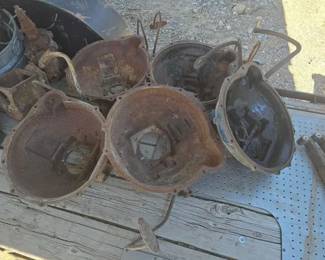 #2416 • (5) Ford Model A Cast Iron Bell Housings
