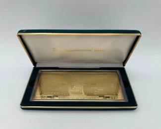 #3066 • 2000 One Billion Dollar .999 Pure Silver Layered in Pure 24k Gold, 4ozt
