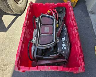 #6602 • Tote of Mustang Car Parts
