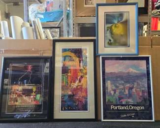 #10662 • (4) Duck Art includes First Of State Stamp Duck Collection
