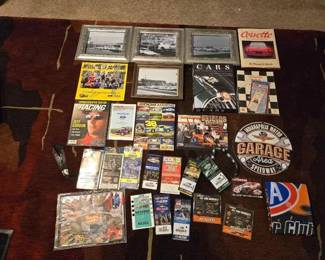 #60850 • Racing Memorabilia and Framed Car Photographs
