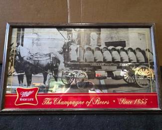 #10654 • Miller High Life The champagne Of Beers Mirror Sign
