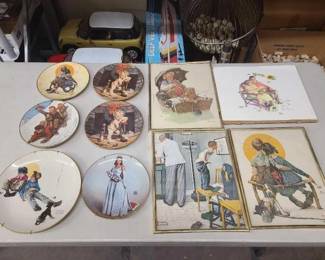 #1202 • Norman Rockwell Prints and Collector's Plates
