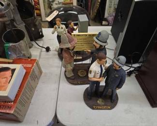 #1628 • (3) Pinkerton Limited Edition Statues

